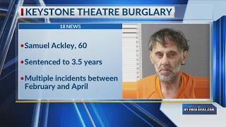 Towanda man sentenced for Keystone Theatre burglary