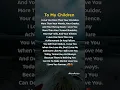 To My Children