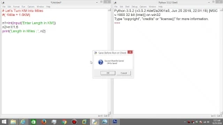 Tutorial KM-Miles Python programme