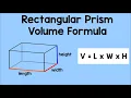 Rectangular Prism Volume Formula Math Animation