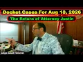 Judge Fleischer s Criminal Court Docket August 18th 2026 - Vikky s Court Watch