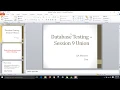 Database Testing SQL Tutorial For Beginners Session 9 Union