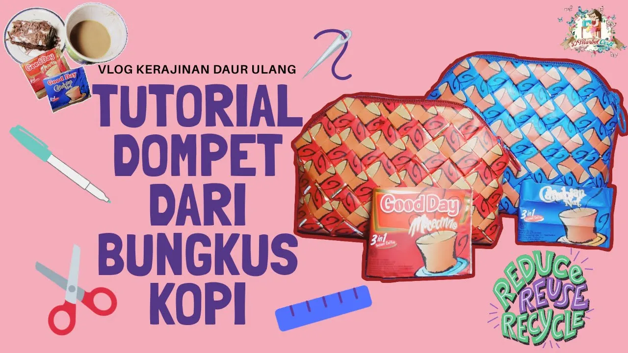 Barang bekas bungkus kopi bisa bersaing menjadi elegan jika ada kemauan mengolahnya.. semua ada di c. 