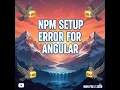 NPM Setup Socket Connection Err