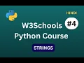 Python W3Schools Course for Beginners STRINGS Hindi