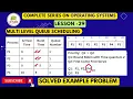 Multi-Level Queue Scheduling - CPU Scheduling Algorithm CPU Scheduling SOLVED EXAMPLE PROBLEM