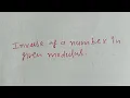 calculating the inverse of a number in some modulus for example inverse 11 mod 26