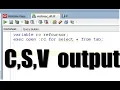 Getting Ref Cursor output as CSV