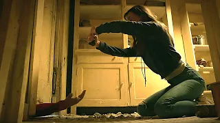 young mother trapped in the pantry with her children and a pedophil outside