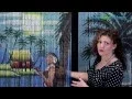 Bamboo Painted Beaded Curtain 90 Strands - ShopWildThings