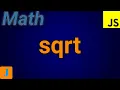 JavaScript Math sqrt