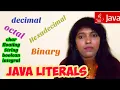 Java Programming 18 - Literals Java by Sudha Java Literals