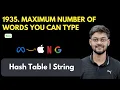 Maximum Number of Words You Can Type LeetCode 1935 Hash Table String Easy Asked in Quora