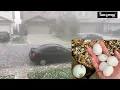 Golf ball sized hail storm Hailstorm Hit Regina area in Canada