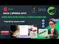 Spring C project user registration form handling Java tutorial
