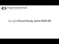 Create a Virtual Machine The Basics of Google Cloud Compute Google Cloud Study Jams GDGoC GEU