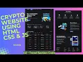 Create a Responsive Crypto Website using HTML CSS JavaScript with Source Code Trend Section