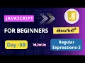 Meta characters in Regular Expressions Regular Expressions JavaScript tutorials for beginners