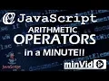 JS Arithmetic OPERATORS in a minute