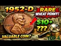 1952-D Lincoln Wheat Penny Coin Value Rare 1952 D One Cent Worth Money