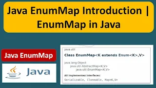 Java EnumMap Introduction EnumMap in Java