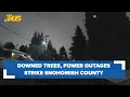 Snohomish County residents waking up to downed trees power outages
