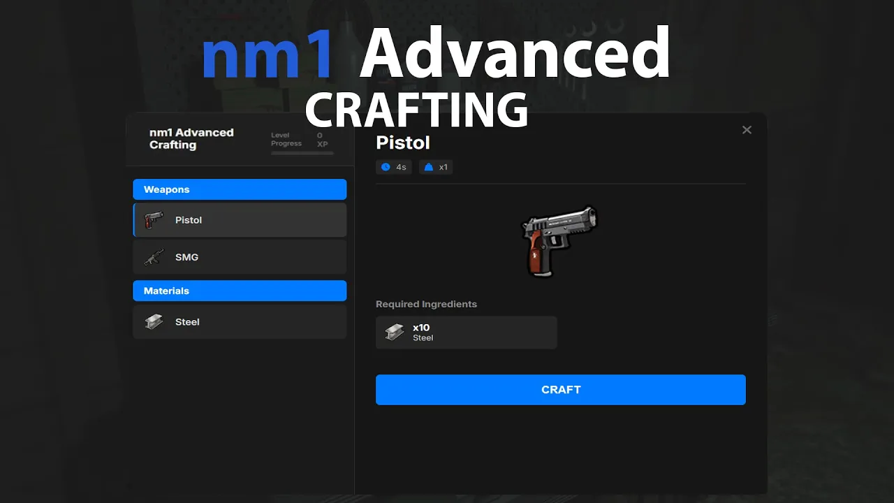Advanced Crafting | [ESX/QBCore/Qbox] | [Escrowed]
