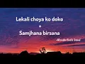 Lekali Choya Ko Doko +  Samjhana Birsana cover by Wonderfools || Lyrics