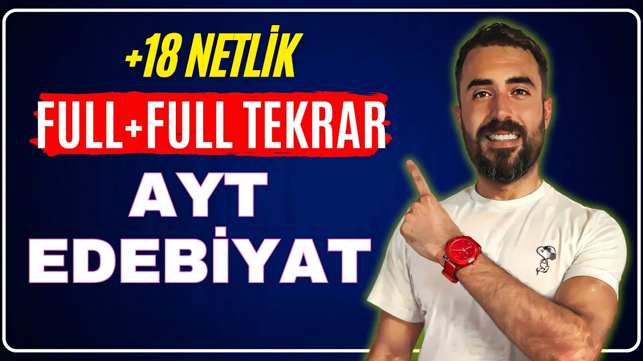 +18 NET AYT EDEBİYAT FULL TEKRAR 2025 - Nokta Atışı AYT Full Tekrar