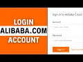 How To Login To Alibaba Account 2023