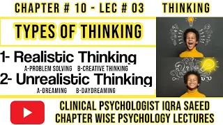 Download Types of Thinking in Psychology|Realistic vs Unrealistic Thinking| Clinical Psycholigist Iqra Saeed| MP3
