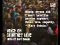 Cobain s suicide note read by Courtney Love talking at candlelight vigil