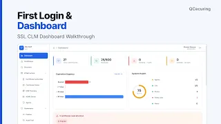 SSL CLM First Login Dashboard Walkthrough