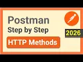 Postman Beginner Tutorial 2026 HTTP Methods Explained GET POST PUT PATCH DELETE QUIZ