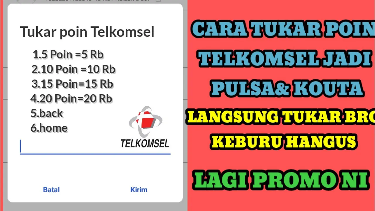 Tutorial tukar poin telkomsel menjadi pulsa terbaru desember 2020. 