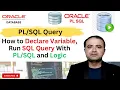 Oracle Tutorial Declare Variables Run Display SQL Query Result with dbms - output put