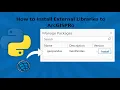 How to Install External Libraries to ArcGISPRo ArcGISPro