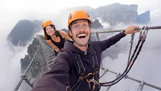 中国修建了世界最高的天梯，我们还爬了上去