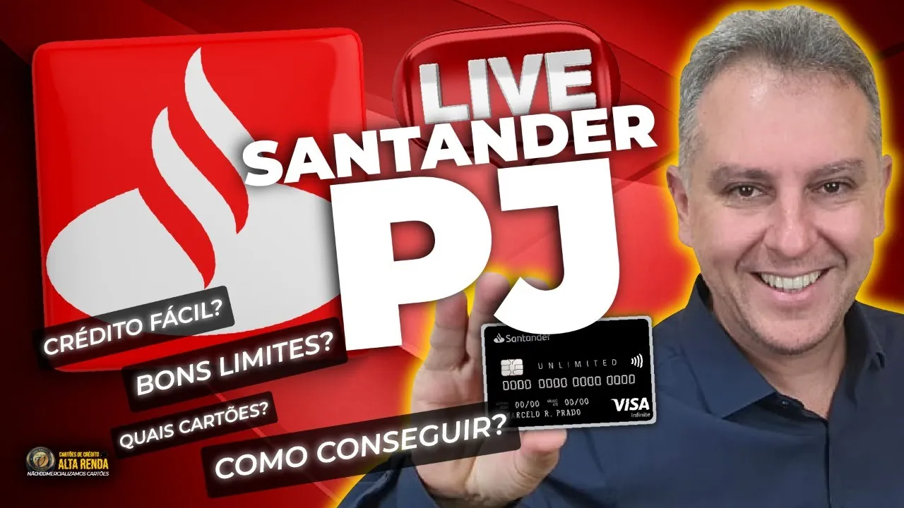 ????LIVE: CONTA PJ DO SANTANDER COMO CONSEGUIR MAIS CRÉDITO? CARTÕES SANTANDER LIMITES. C6BANK LIMITE