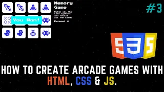How to create Arcade Games with HTML CSS JS Memory Game