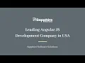 Unleash Innovation with Sapphire Your Premier Angular JS Development Company in the USA
