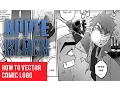 Vectorizing the Comic | Manga Logo: Apple Black