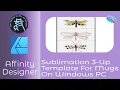 Windows PC Sublimation Mug Three Up Templates on A4 and US-Letter - Beginner Tutorial
