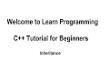 Learn Programming in C OOP for Beginners Tutorial 51 - Inheritance