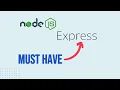Is Express the MISSING Piece to Your Node js REST API Project Success