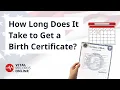 How Long Does It Take to Get a Birth Certificate Vital Records Online