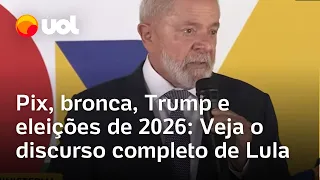 Lula cobra ministros, fala de Trump e diz que está totalmente recuperado; veja discurso completo