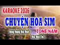 Lagu Chuyện Hoa Sim Karaoke Tone Nam - NAM ANH Karaoke Nhạc Sống | Beat Phối Chất Lượng Cao Chuẩn Nhất