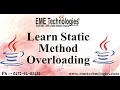 How To Static Method Overloading In Java EME Technologies
