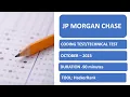 JP Morgan Java Coding test Technical Test 2023